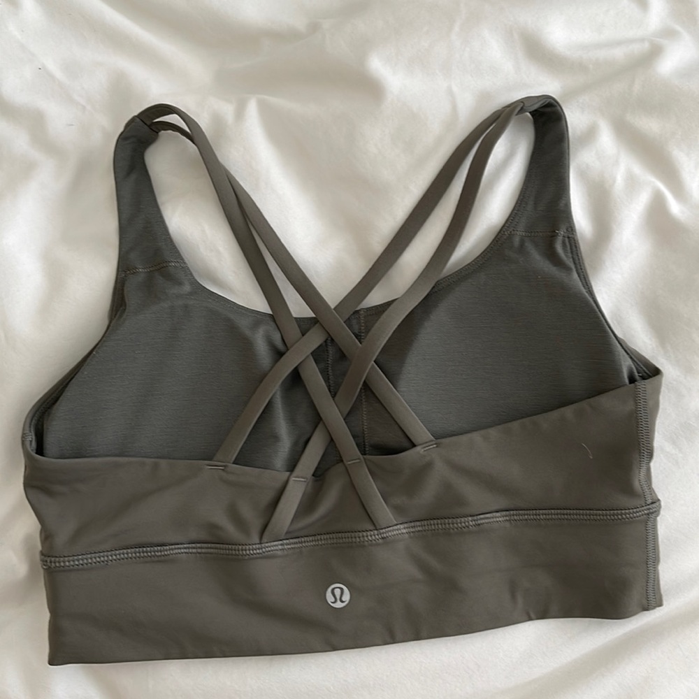 Lululemon Longline Energy bra, Grey Sage size 8
